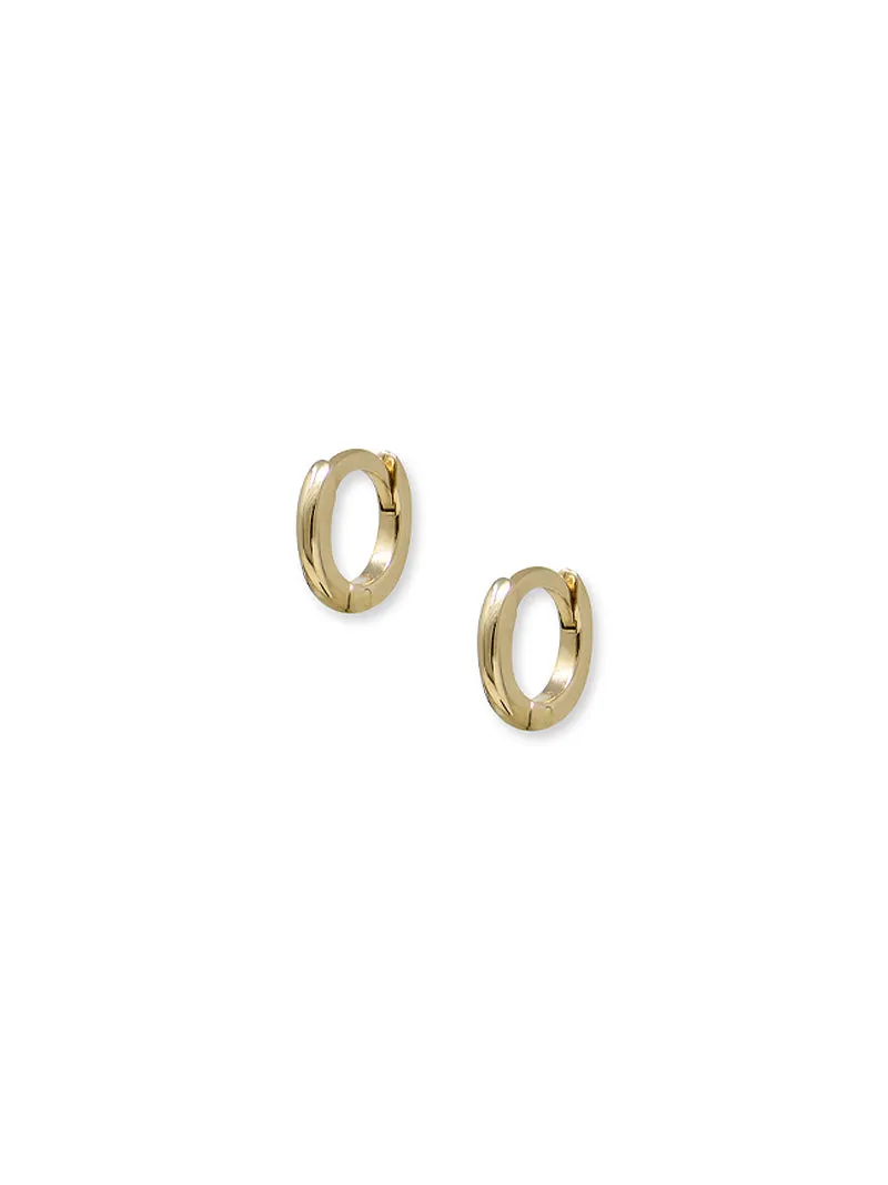 Classique 8mm Gold Hoops