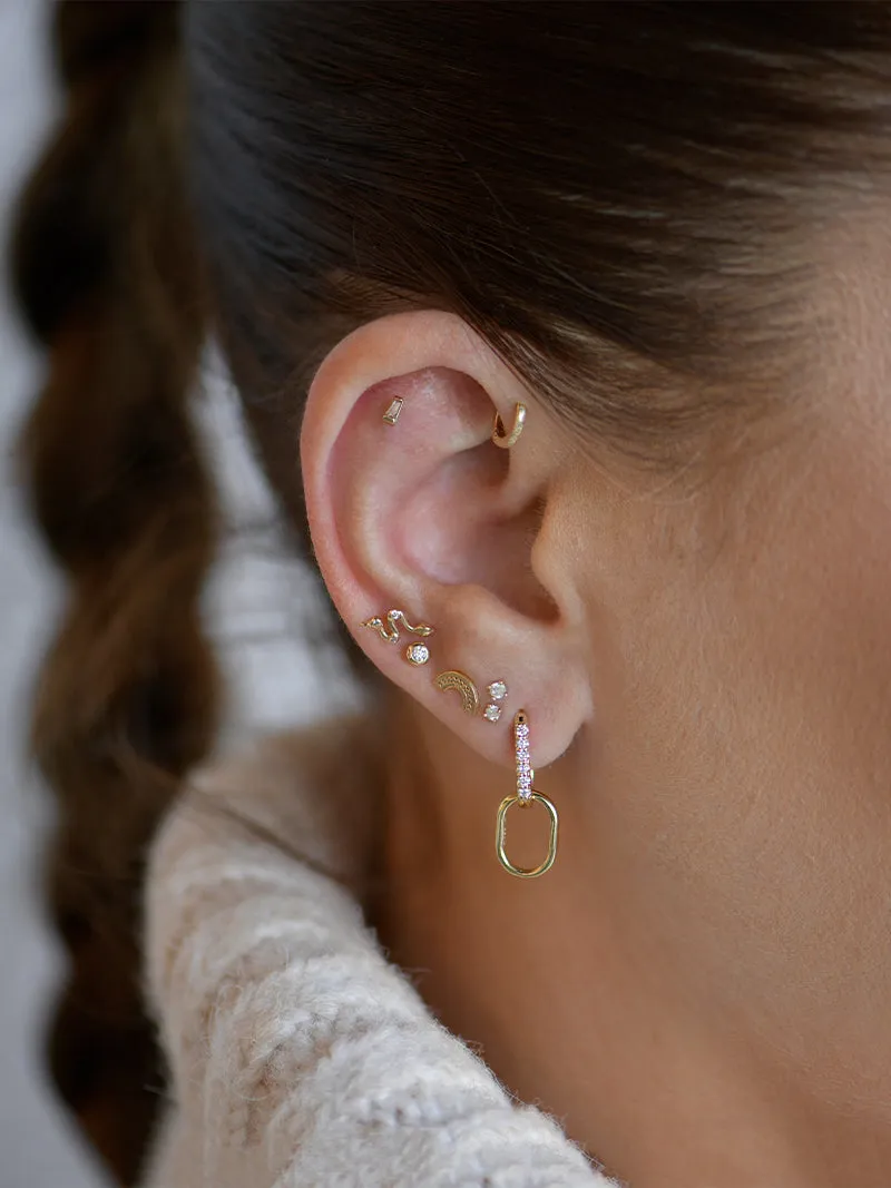 Classique 8mm Gold Hoops