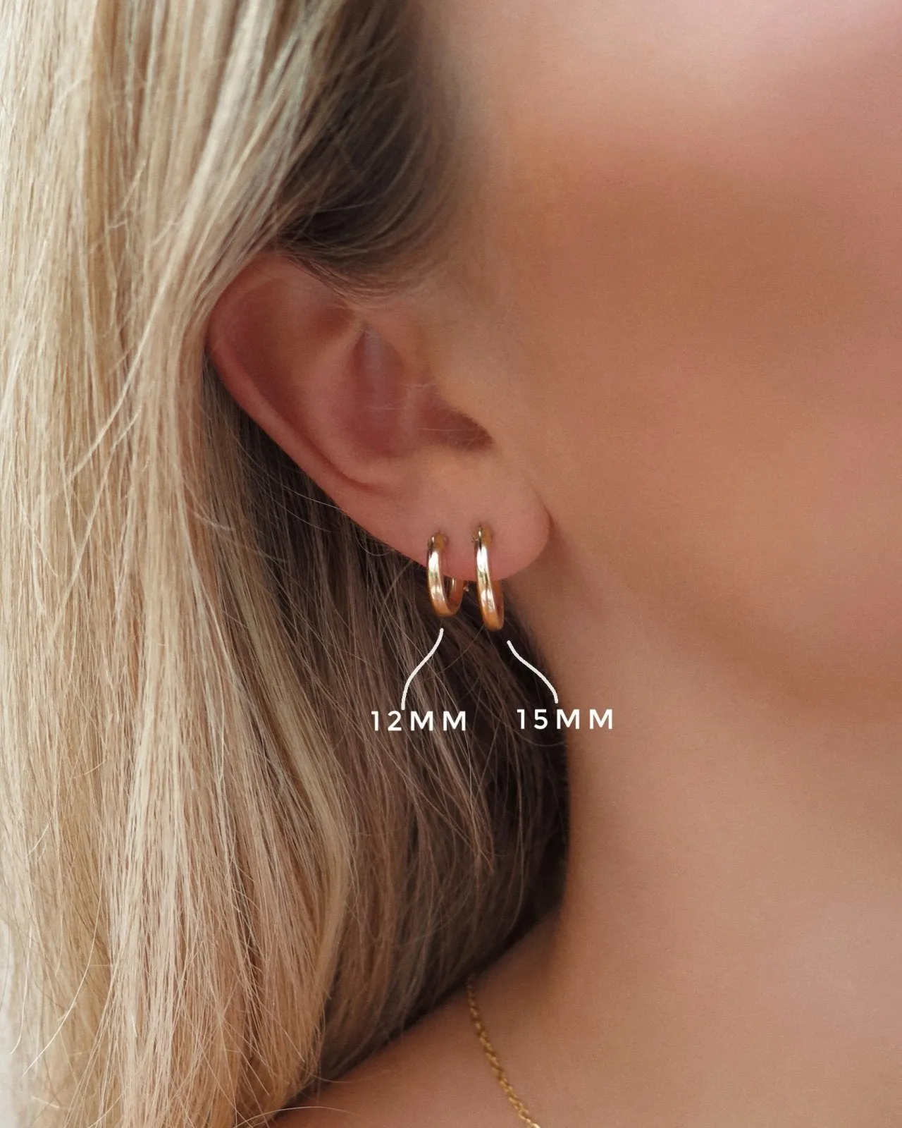 Coin Thick Hoop Earrings
