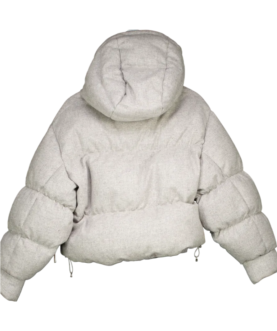 Cordova Grey Marl Aomori Wool-blend Down Jacket UK XS