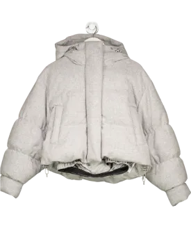 Cordova Grey Marl Aomori Wool-blend Down Jacket UK XS