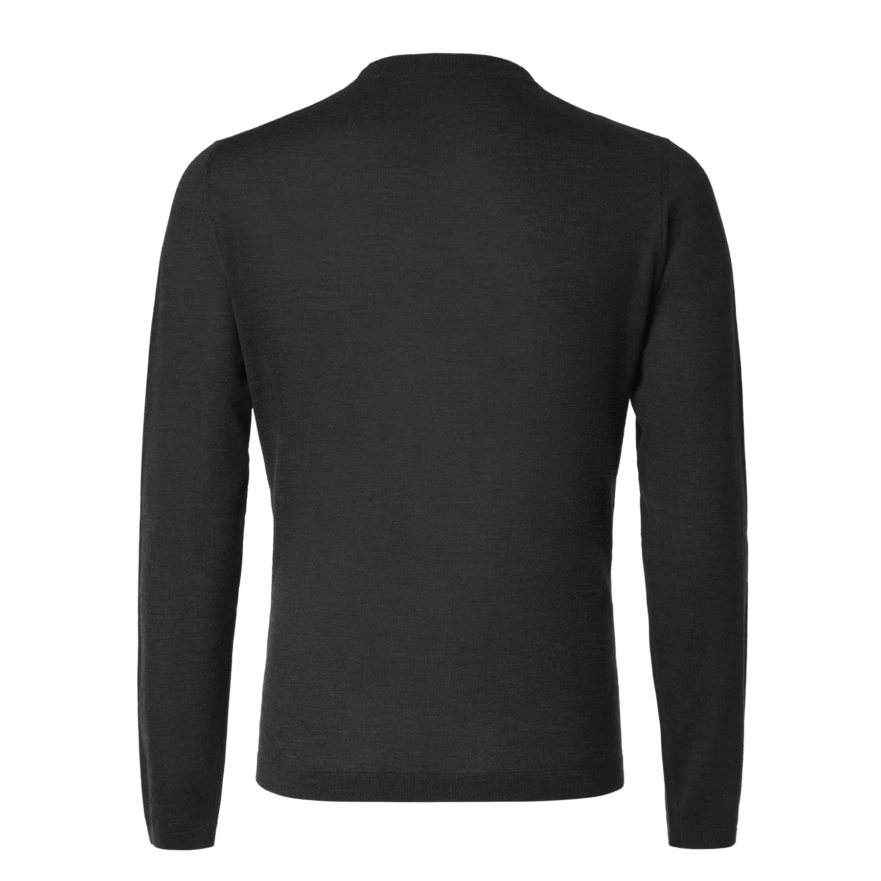 Crew-Neck Virgin Wool, Silk and Cashmere-Blend Sweater in Dark Grey