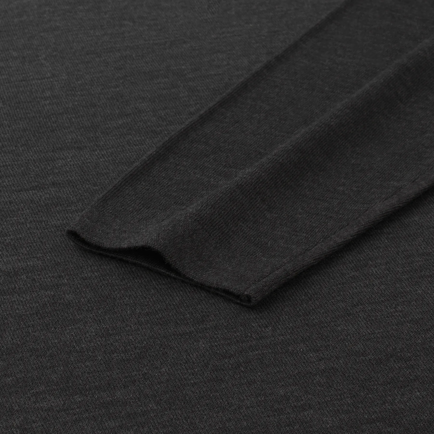 Crew-Neck Virgin Wool, Silk and Cashmere-Blend Sweater in Dark Grey