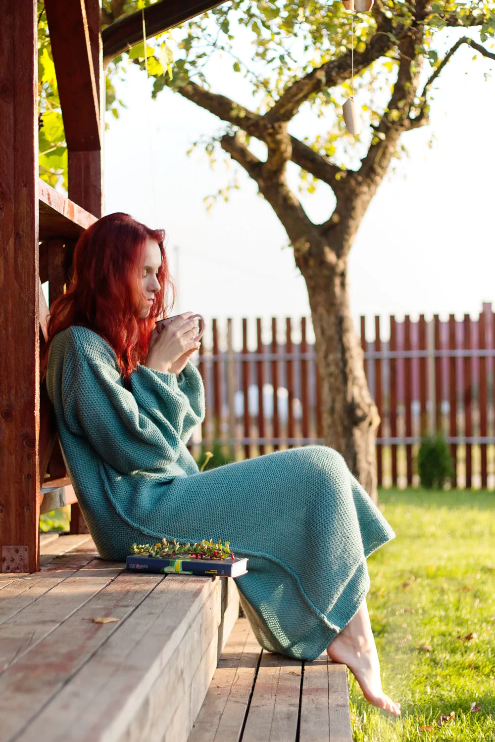 Cute chunky wool sweater Fog | VÉJA