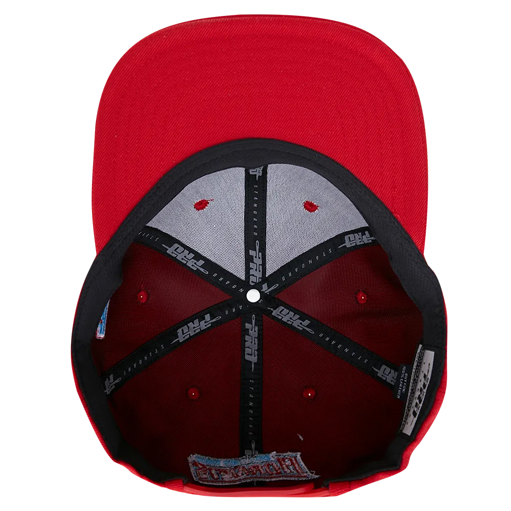 DELAWARE STATE UNIVERSITY CLASSIC UNISEX WOOL SNAPBACK HAT (RED)