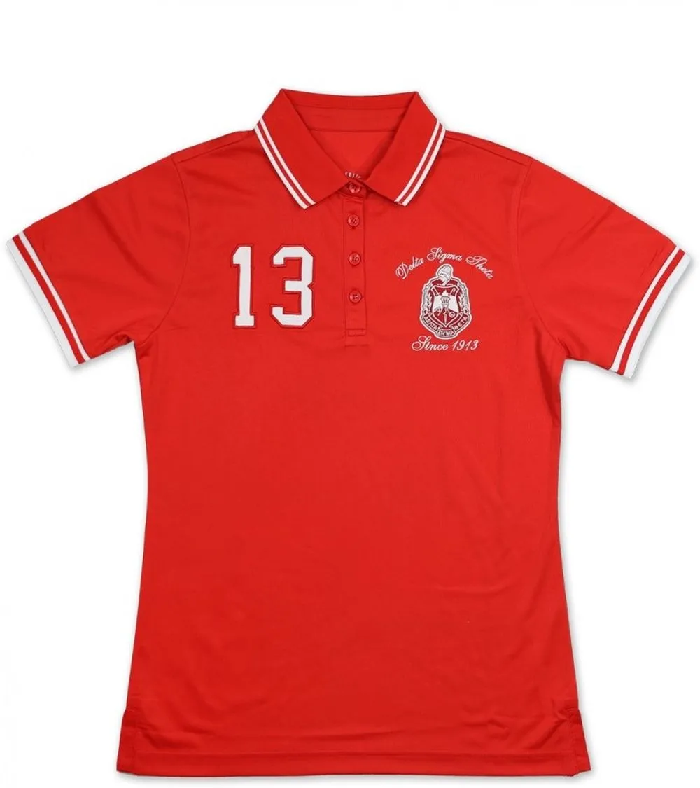 Delta Sigma Theta M5 Polo Shirt Red