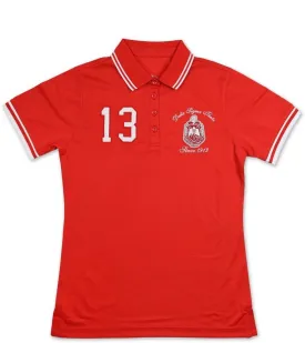 Delta Sigma Theta M5 Polo Shirt Red