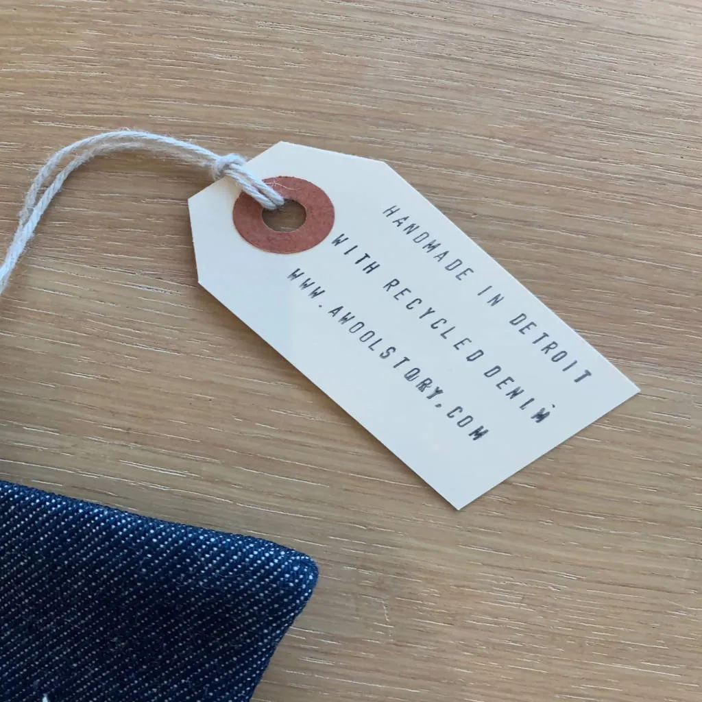 Denim Sashiko Potholder no.10