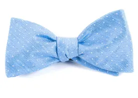 Destination Dots Light Blue Bow Tie