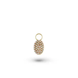 Diamond Oval Charm