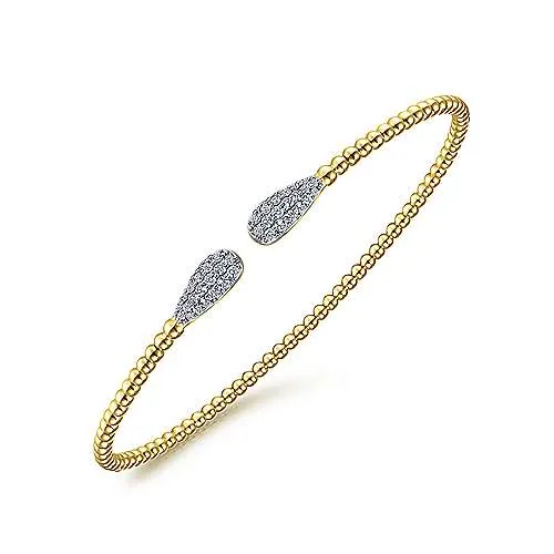 Diamond Teardrop Bangle Bracelet