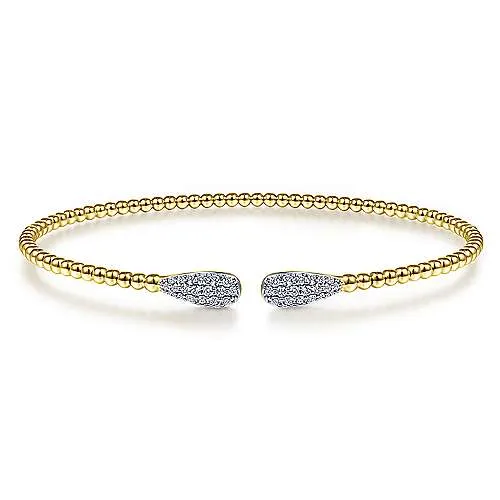 Diamond Teardrop Bangle Bracelet