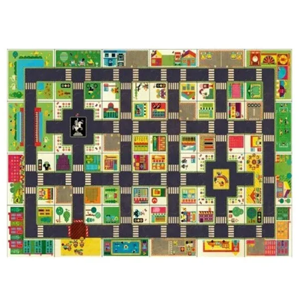 Djeco - Puzzle Giant City Road 24pc Giant Pop To Play