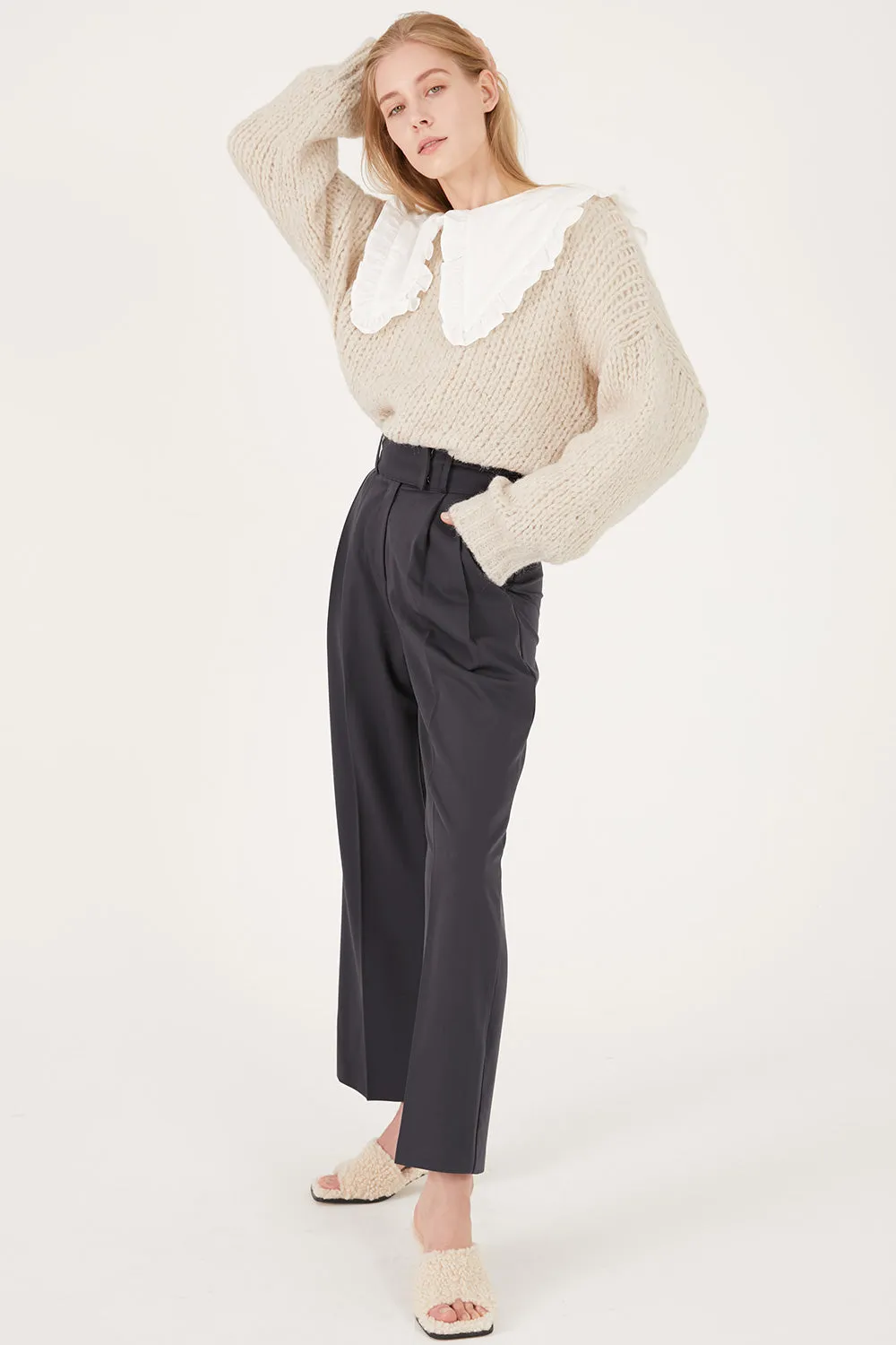 Emery Oversized Net Sweater