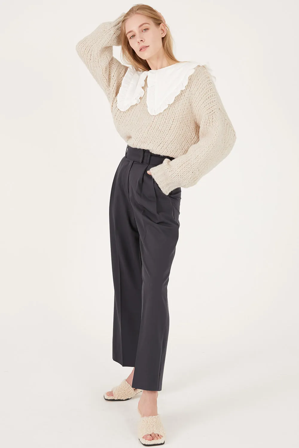 Emery Oversized Net Sweater