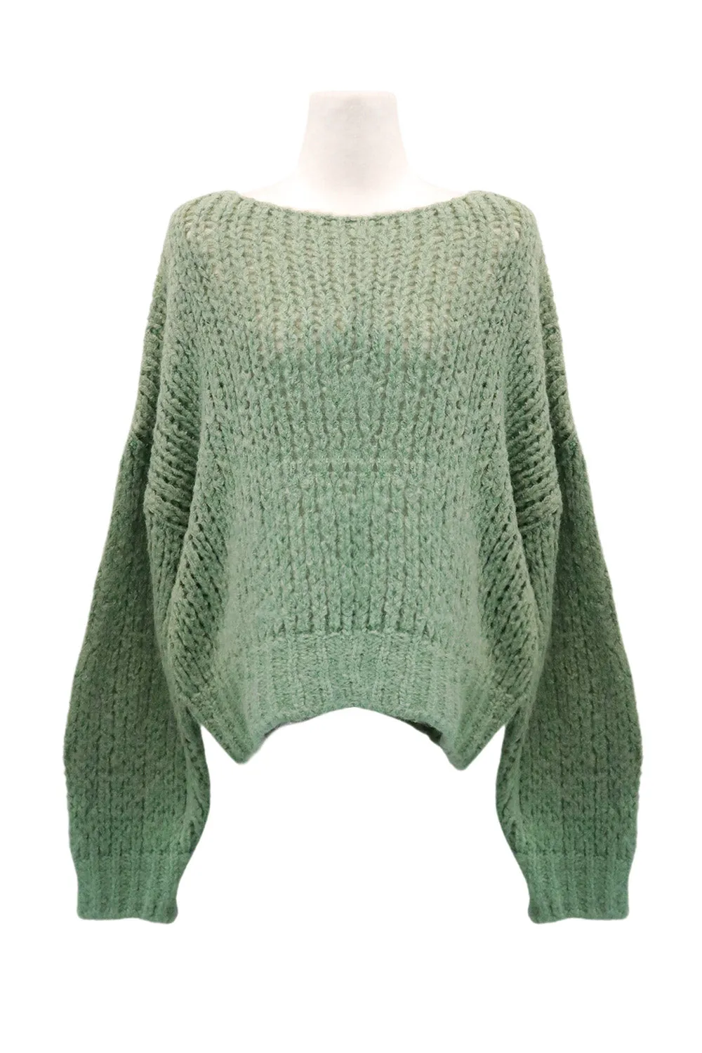 Emery Oversized Net Sweater