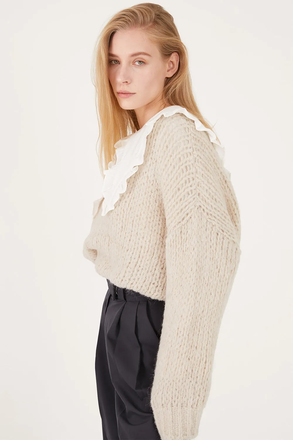 Emery Oversized Net Sweater