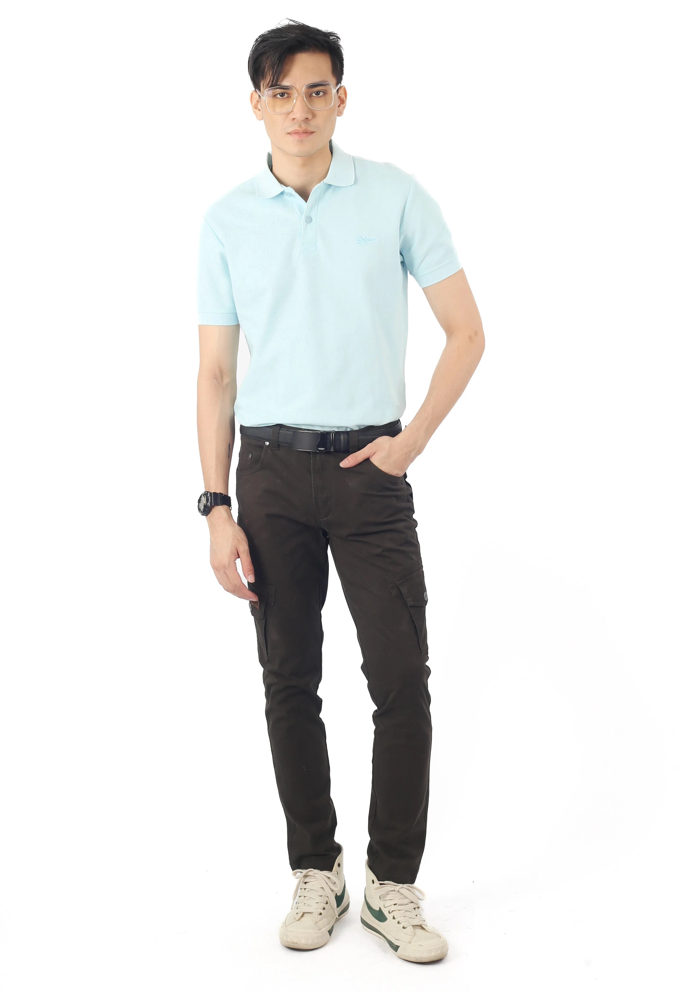 EXHAUST MENS POLO T-SHIRT [SLIM FIT] 1390