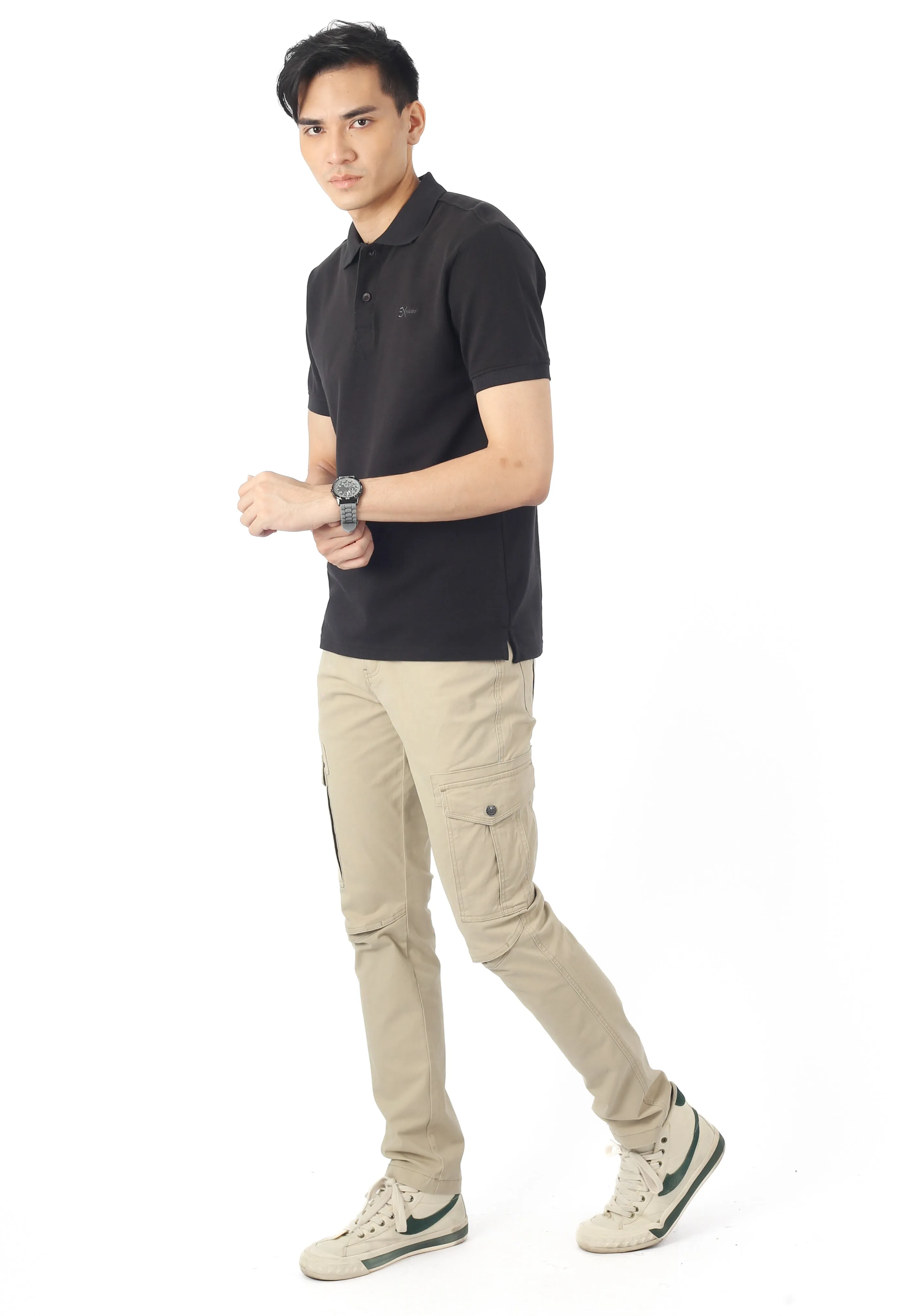 EXHAUST MENS POLO T-SHIRT [SLIM FIT] 1390