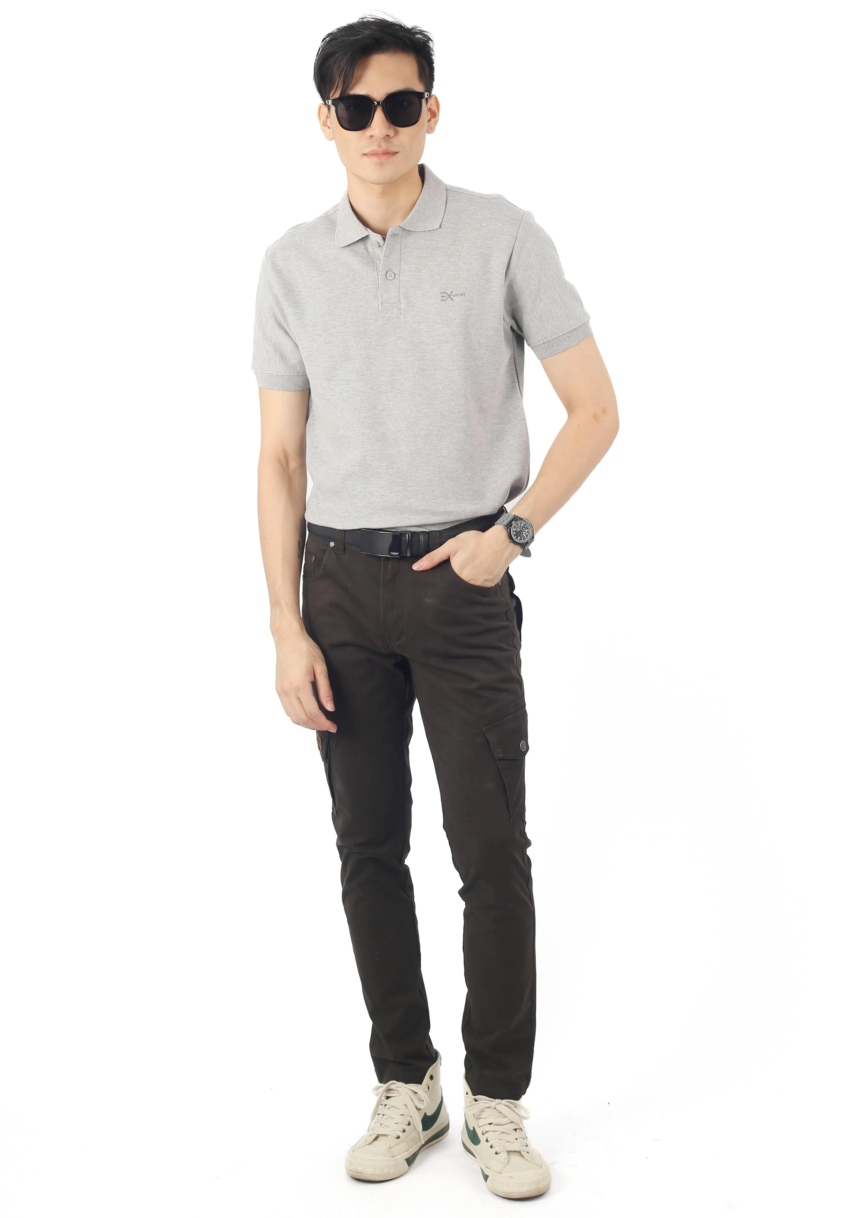 EXHAUST MENS POLO T-SHIRT [SLIM FIT] 1390