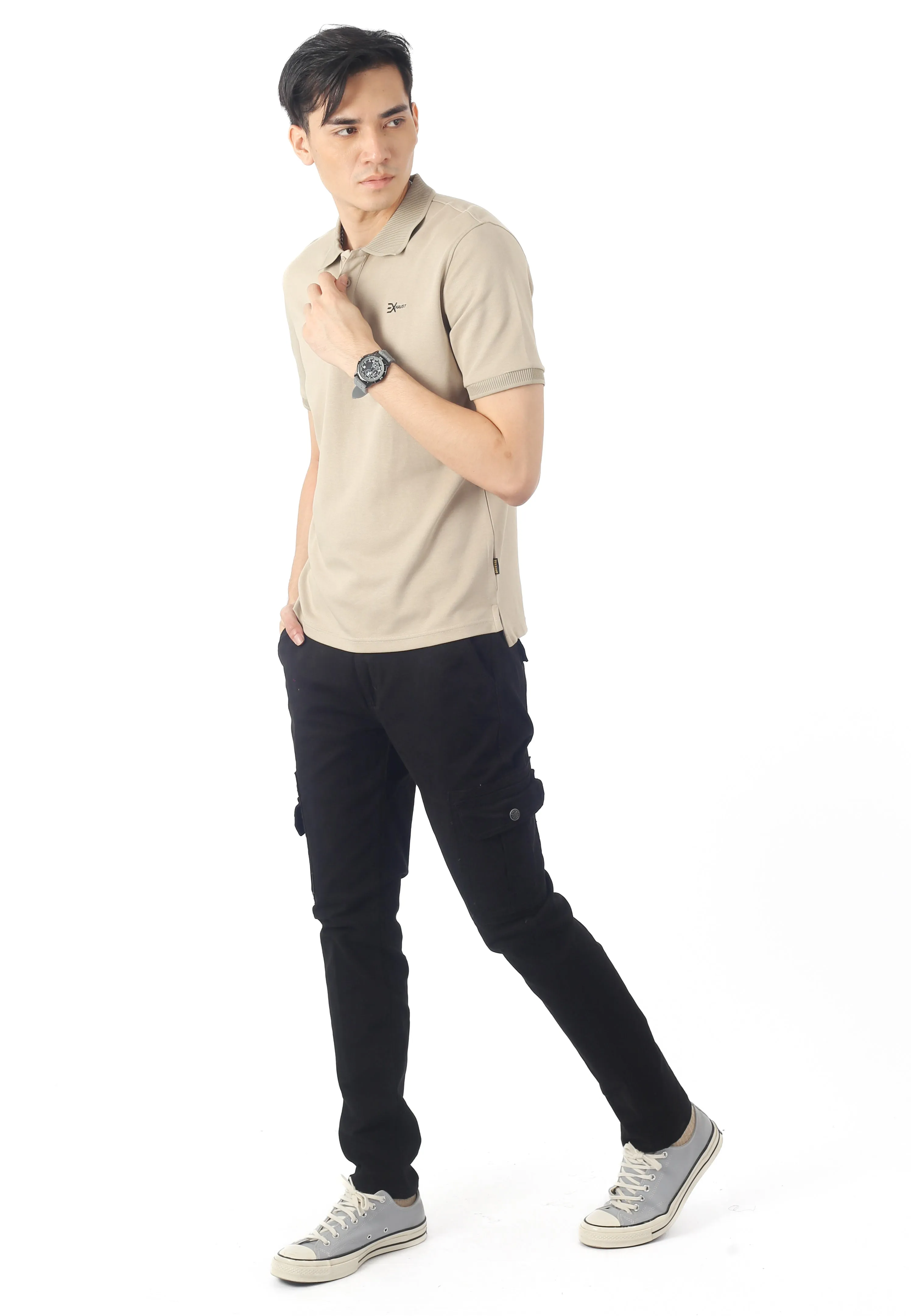 EXHAUST MENS POLO T-SHIRT [SLIM FIT] 1598
