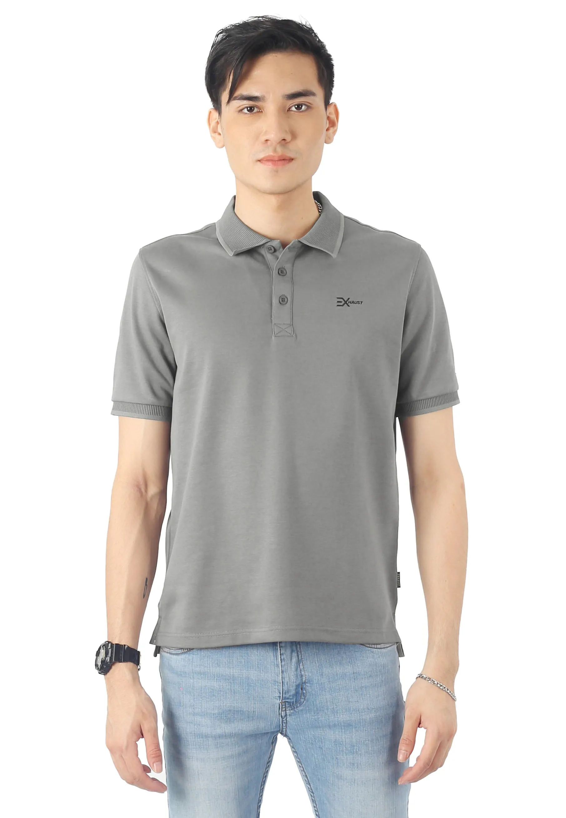 EXHAUST MENS POLO T-SHIRT [SLIM FIT] 1598