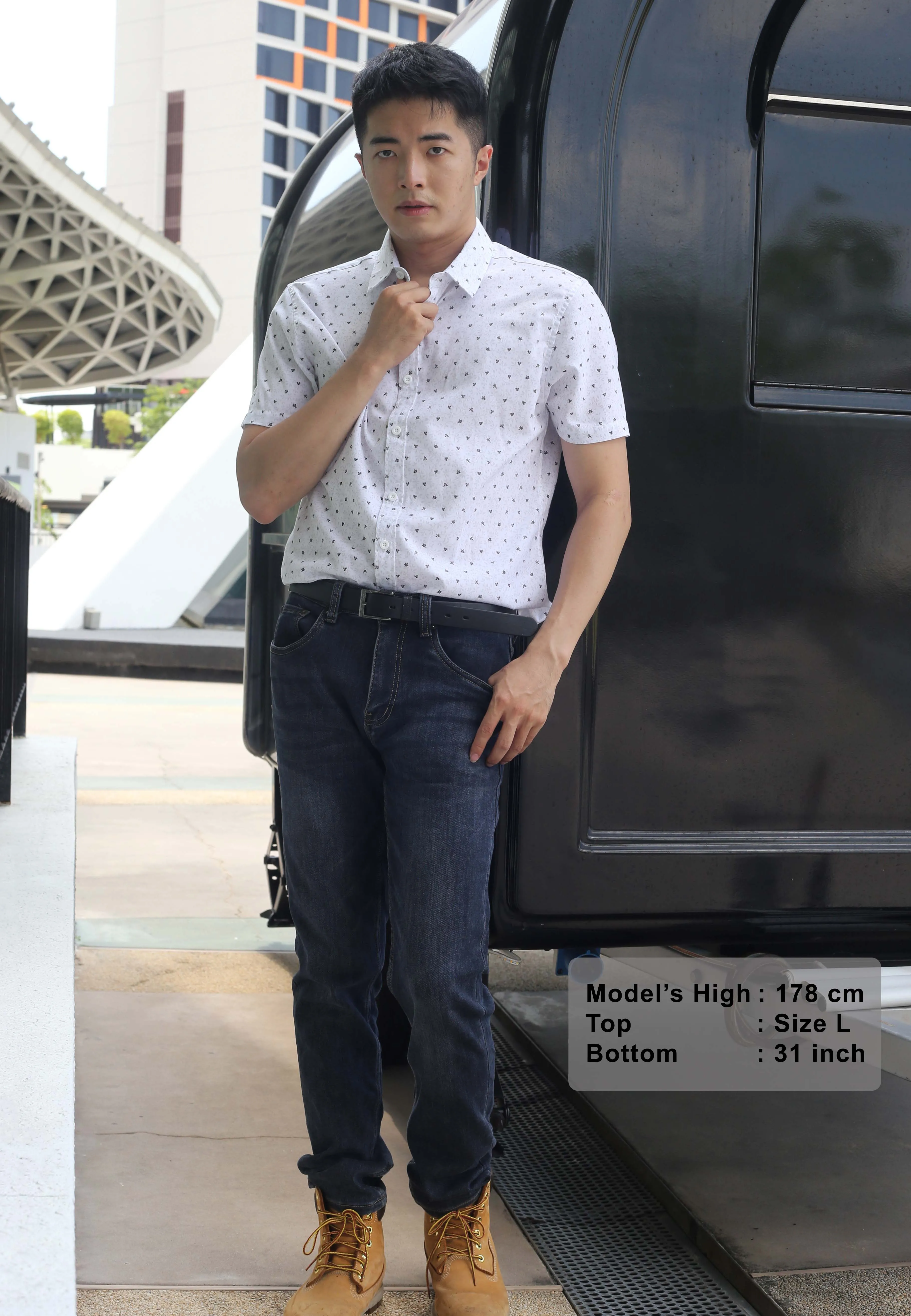 EXHAUST SHORT SLEEVE SHIRT [SLIM FIT] 1544