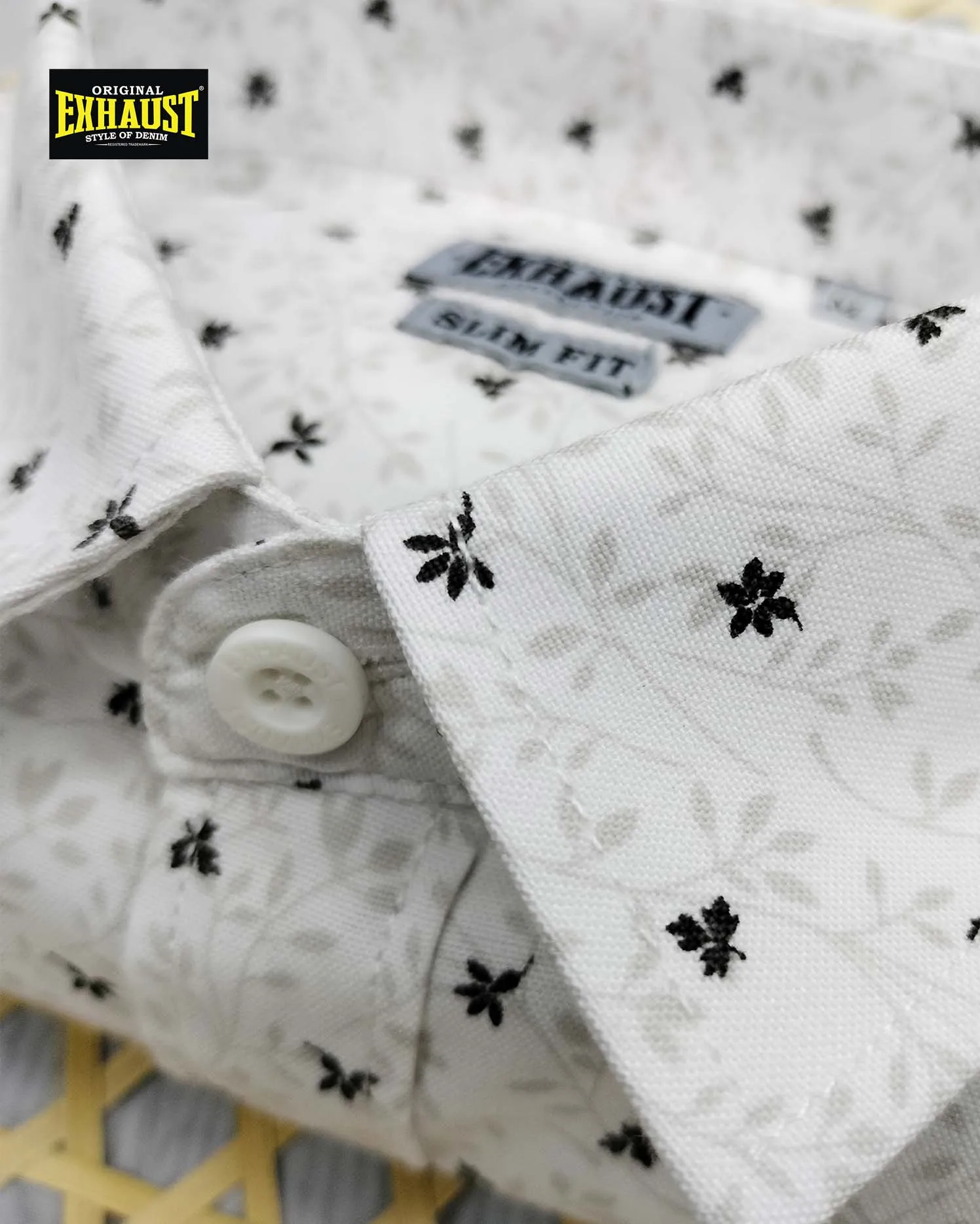 EXHAUST SHORT SLEEVE SHIRT [SLIM FIT] 1544