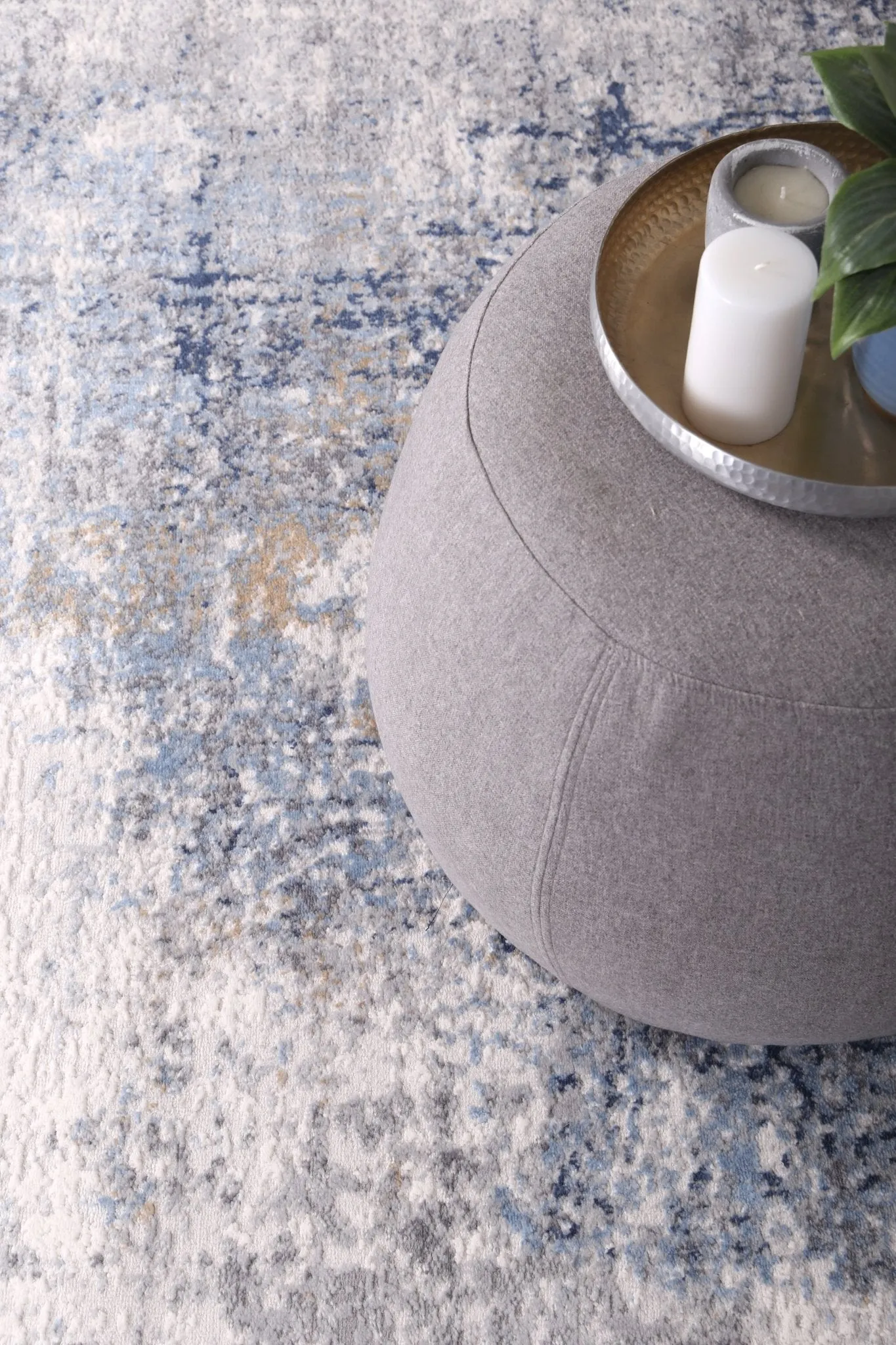Expressions Navy Blue Modern Rug