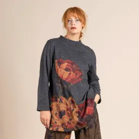 felt damask roses anna jumper