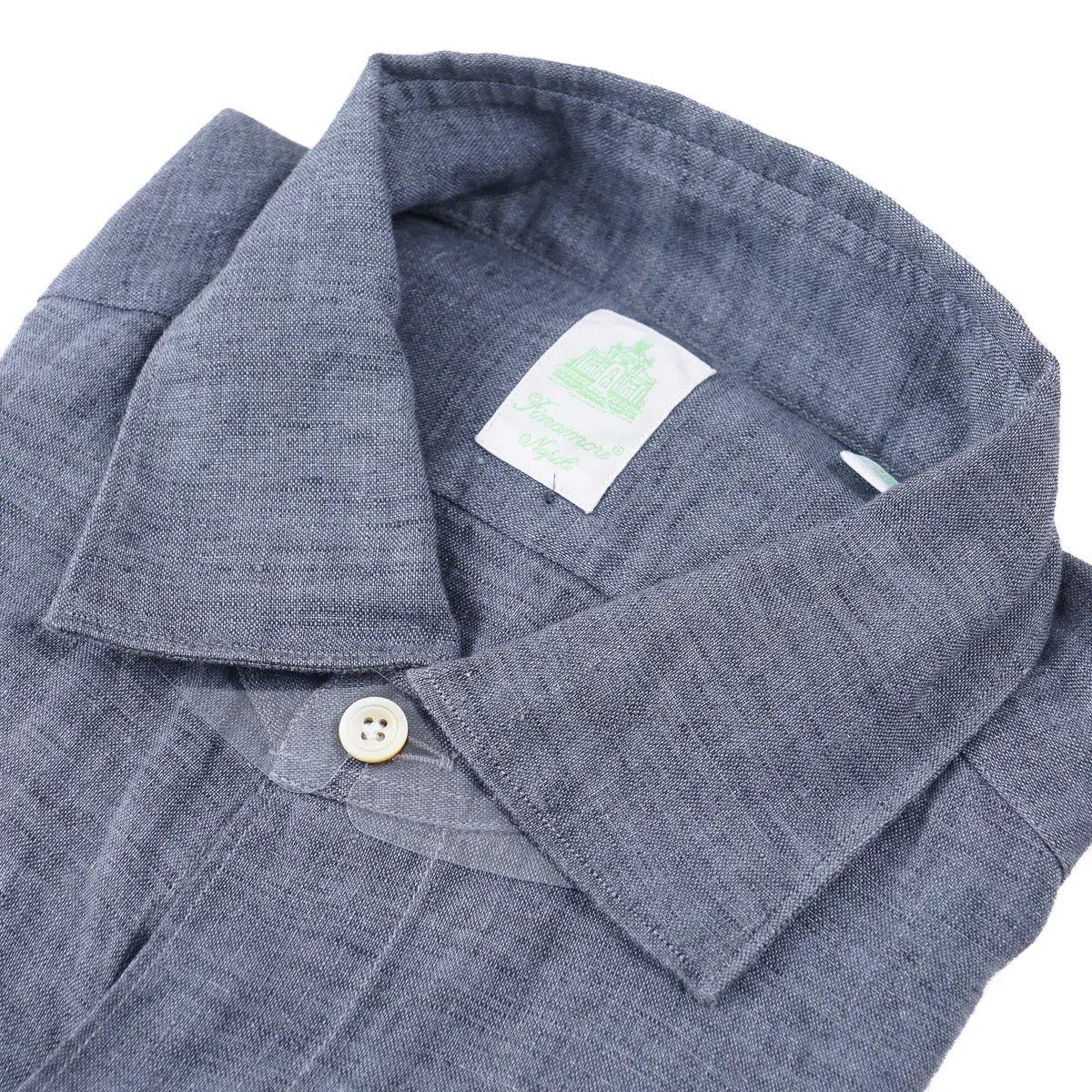 Finamore Slim-Fit Linen Dress Shirt