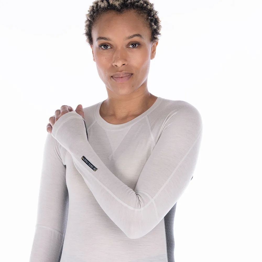 Flatiron 185 Crew Top - Moonbeam/Ash