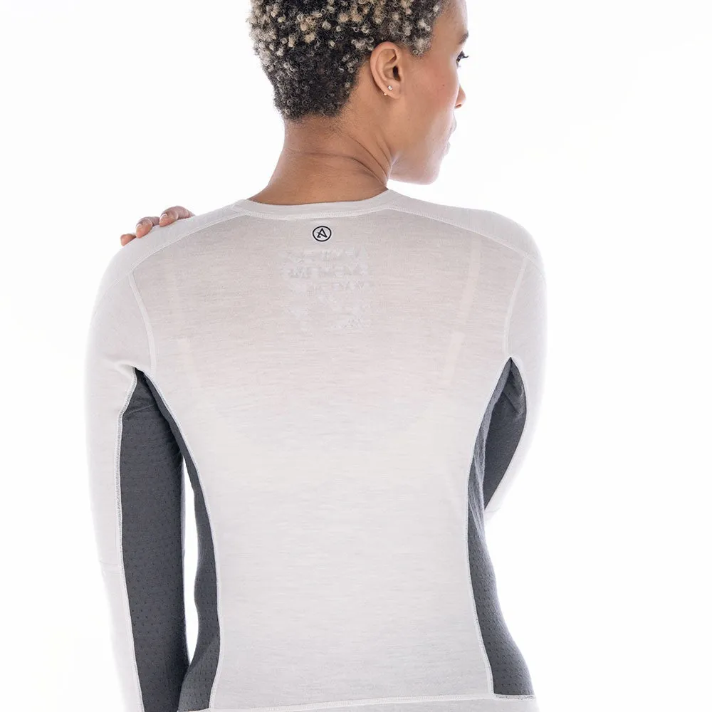 Flatiron 185 Crew Top - Moonbeam/Ash