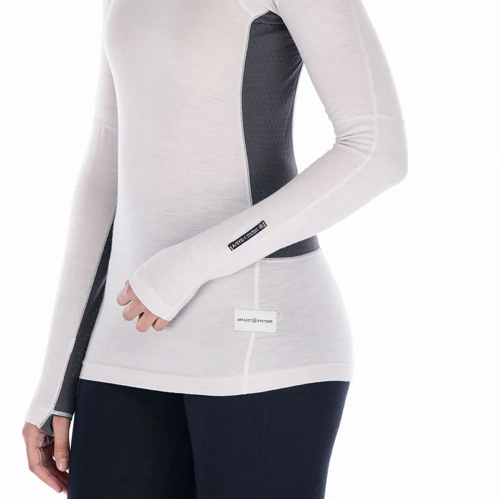Flatiron 185 Crew Top - Moonbeam/Ash