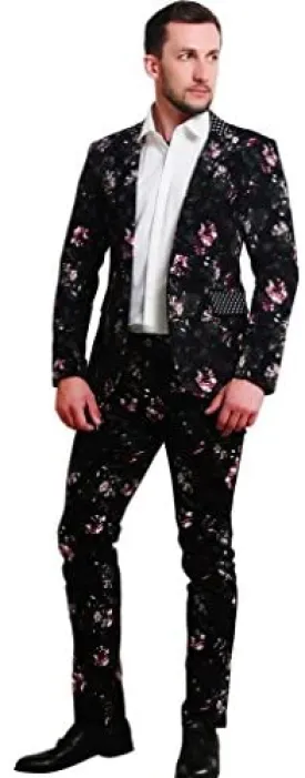 Floral Slim Fit Suit