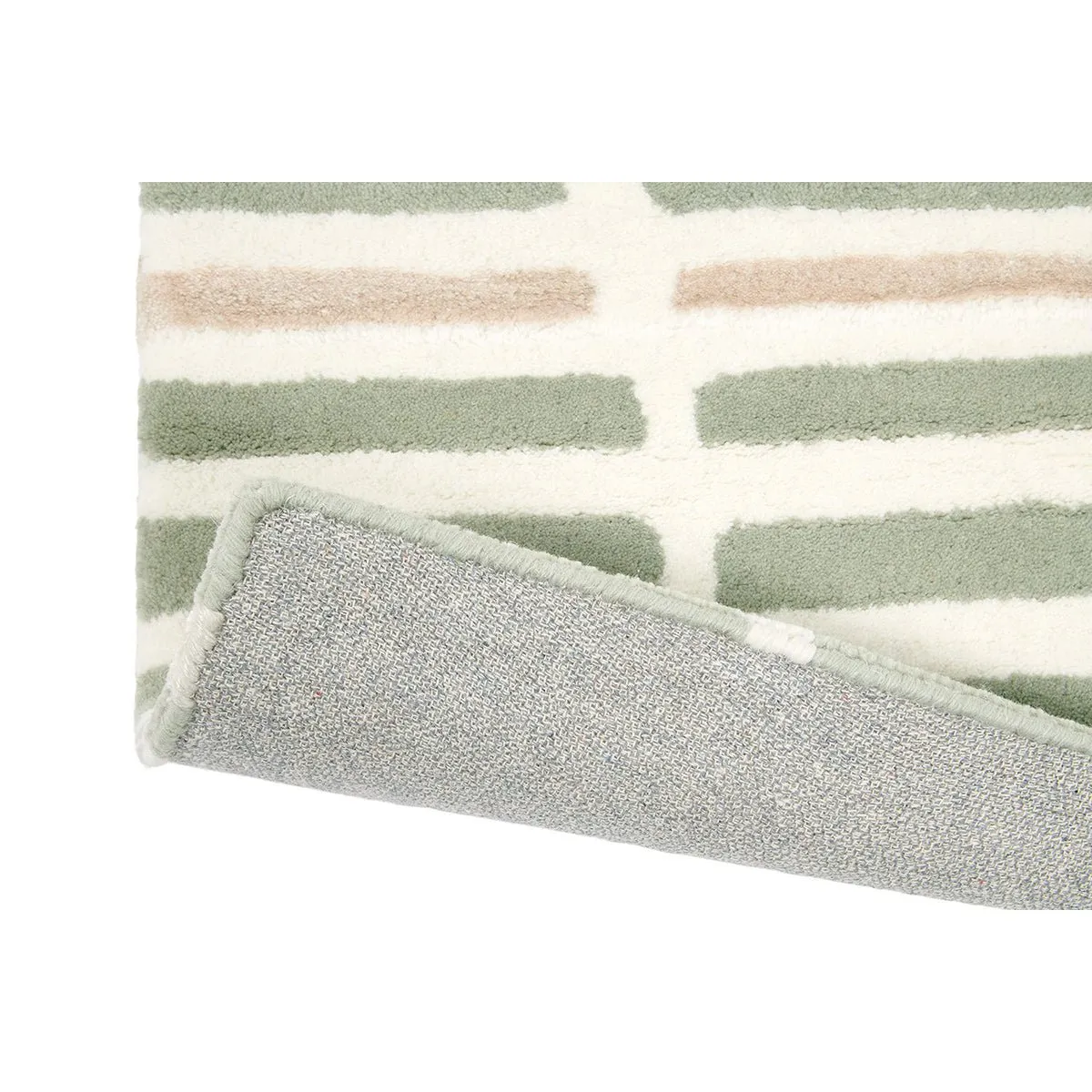 Florence Broadhurst Turtle Shell Striped Rug - Jade