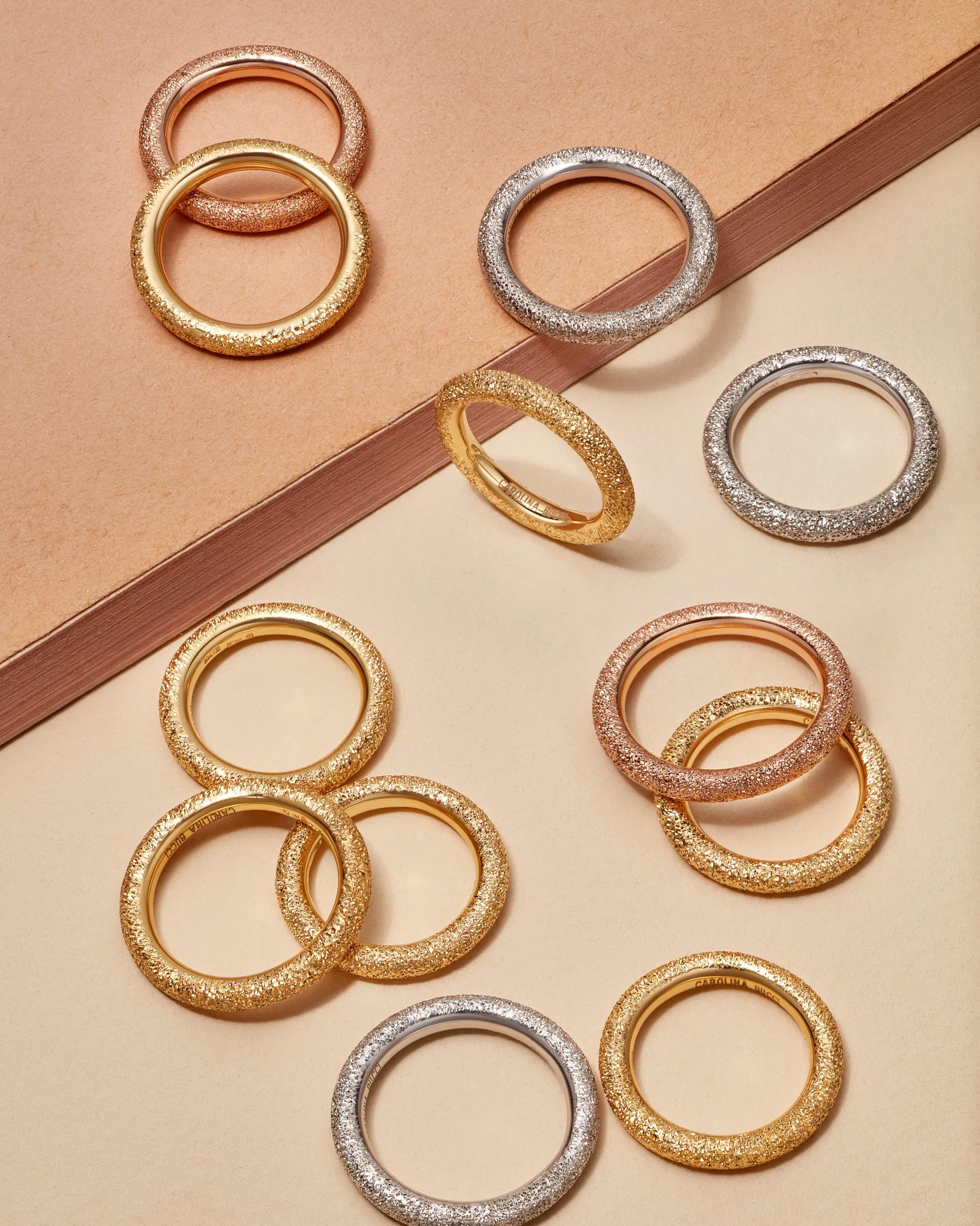 Florentine Finish Thick Ring