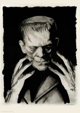 Frankenstein Original Portrait Print