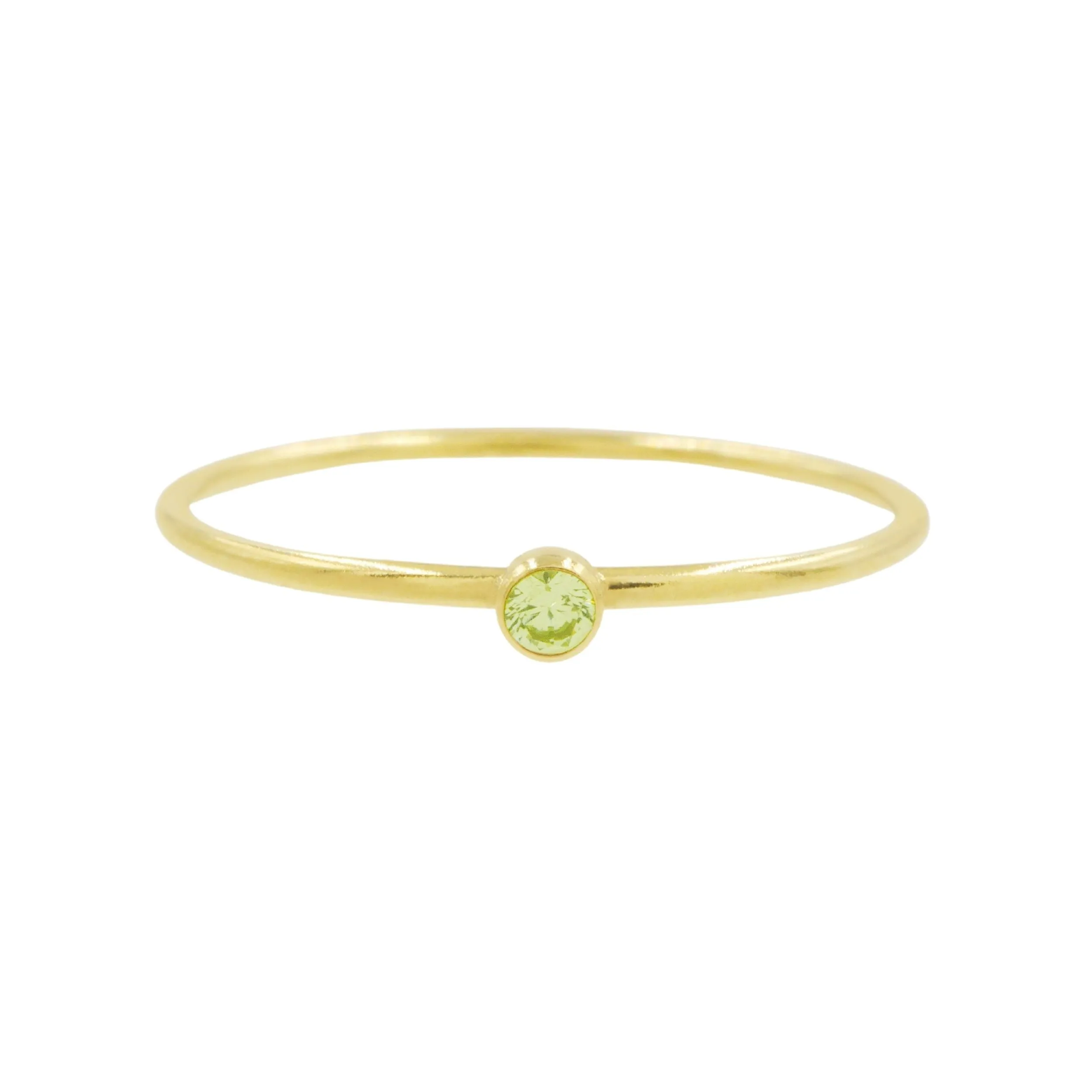 Gold Birthstone Stacking Ring