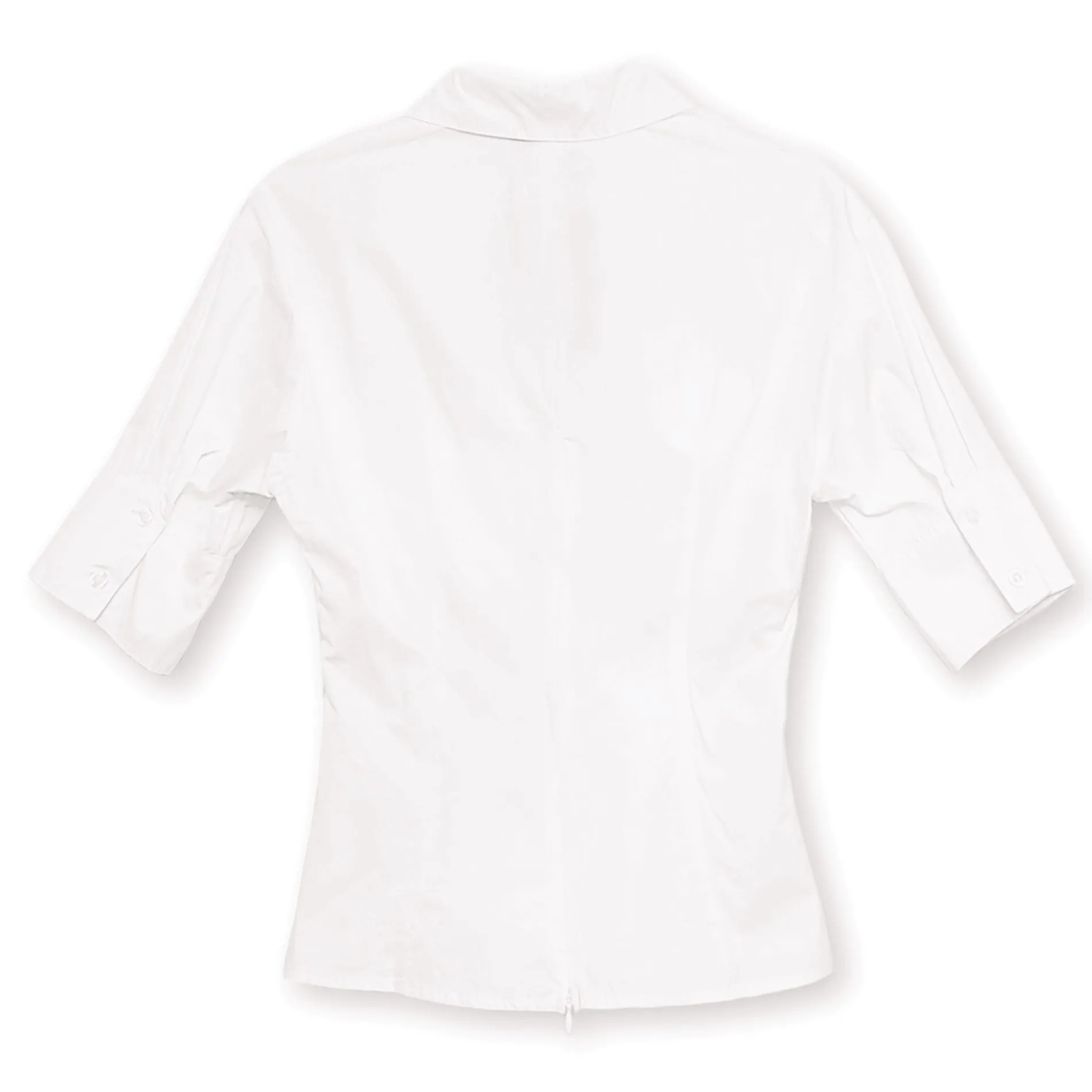 Gracia Collared Cut Out Twisting Point Blouse Top