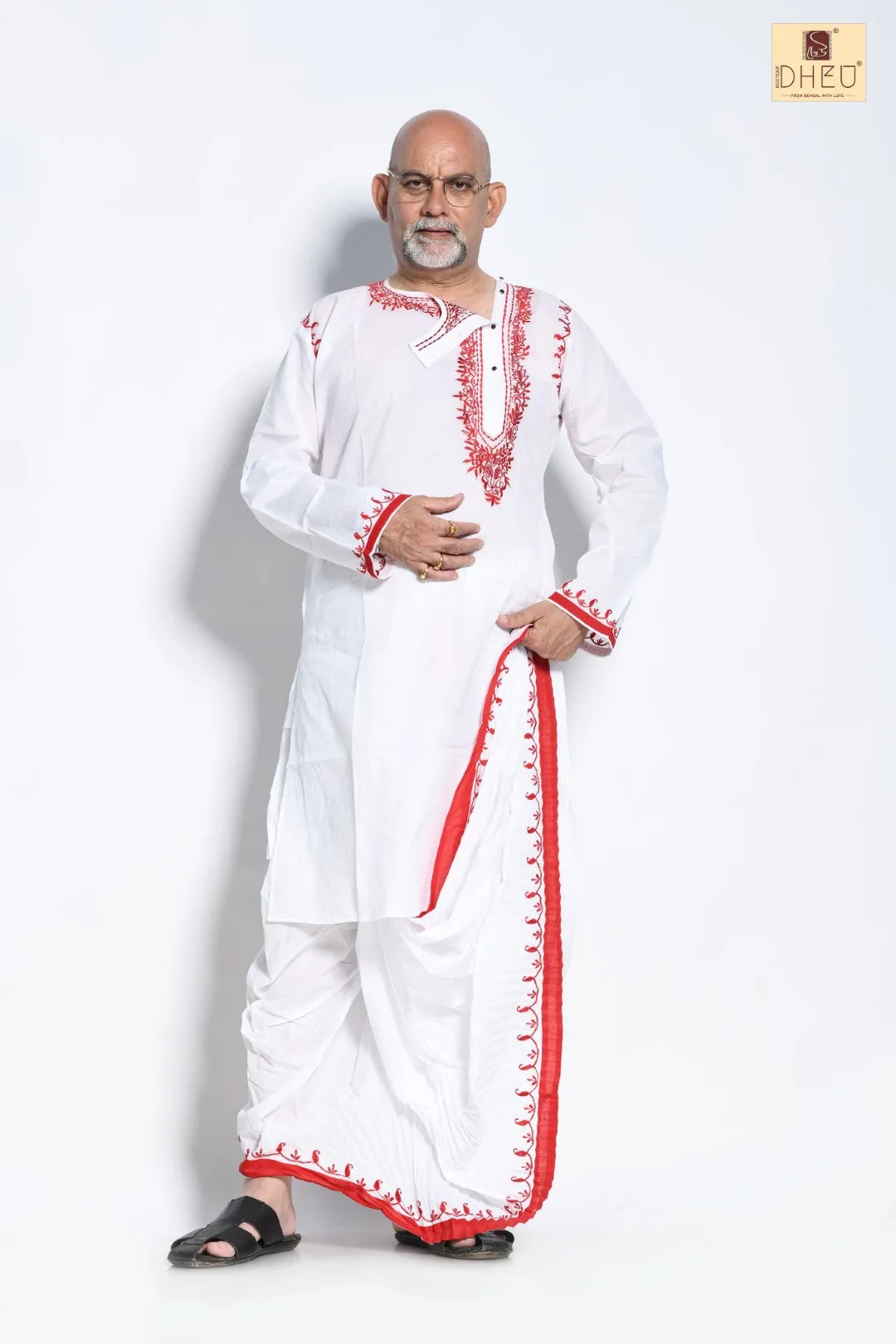 Harishchandra- Dheu Designer Kurta-Dhoti(Optional)Set
