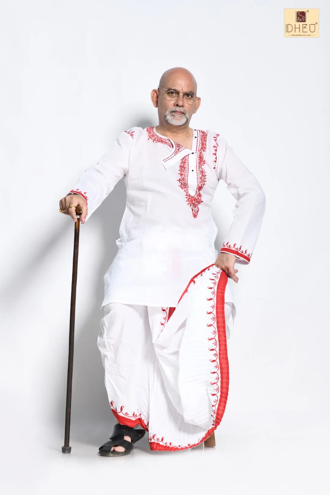 Harishchandra- Dheu Designer Kurta-Dhoti(Optional)Set