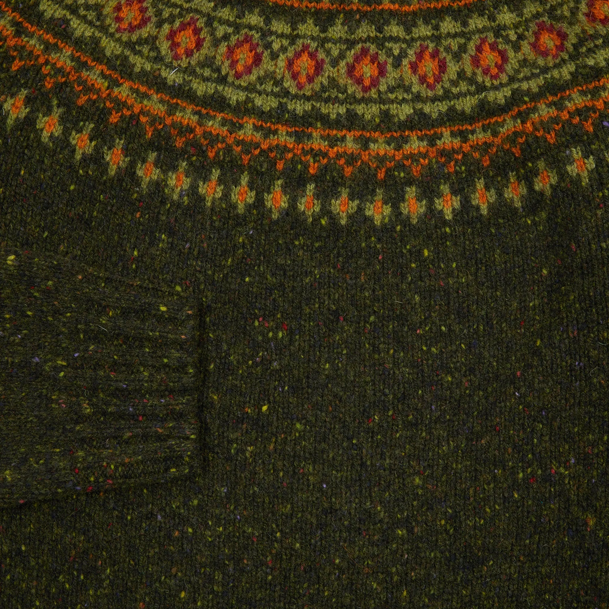 Harley Womens Fair Isle Yoke Jumper in Glenugie Nep - Harris Colour