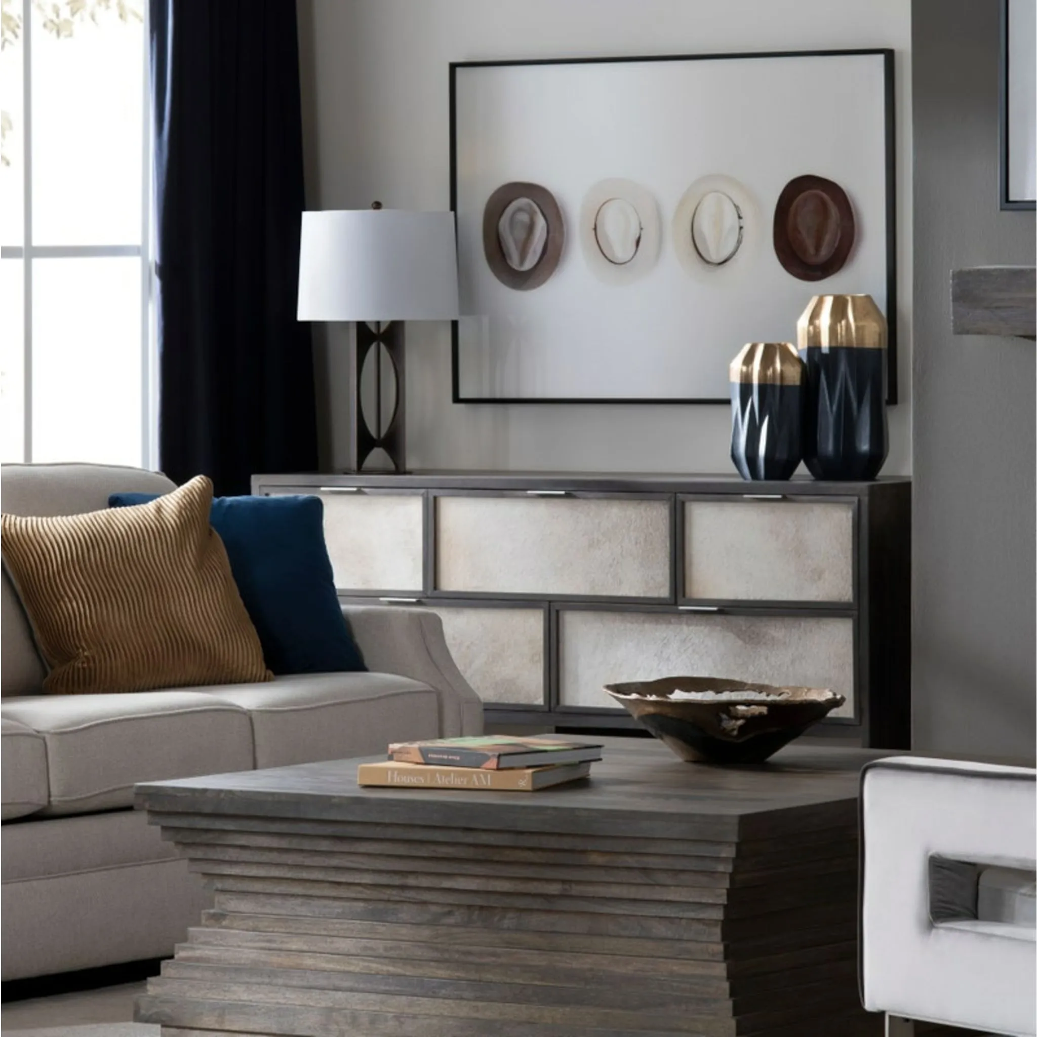 Highland Park Coffee Table - Brown