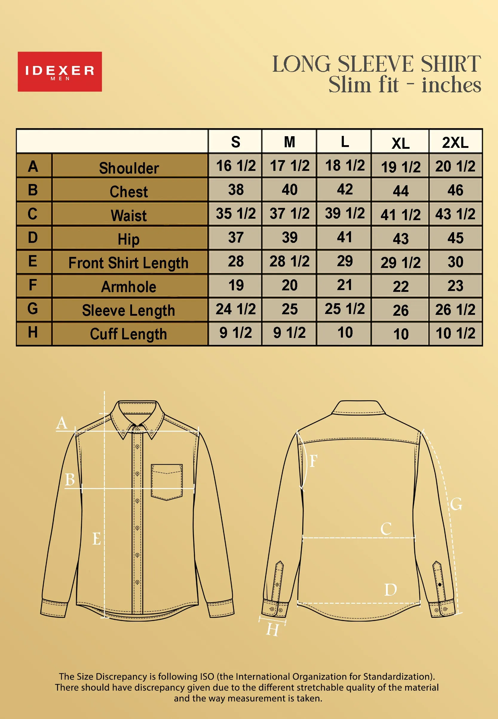 IDEXER LONG SLEEVE SHIRT [SLIM FIT] ID0204