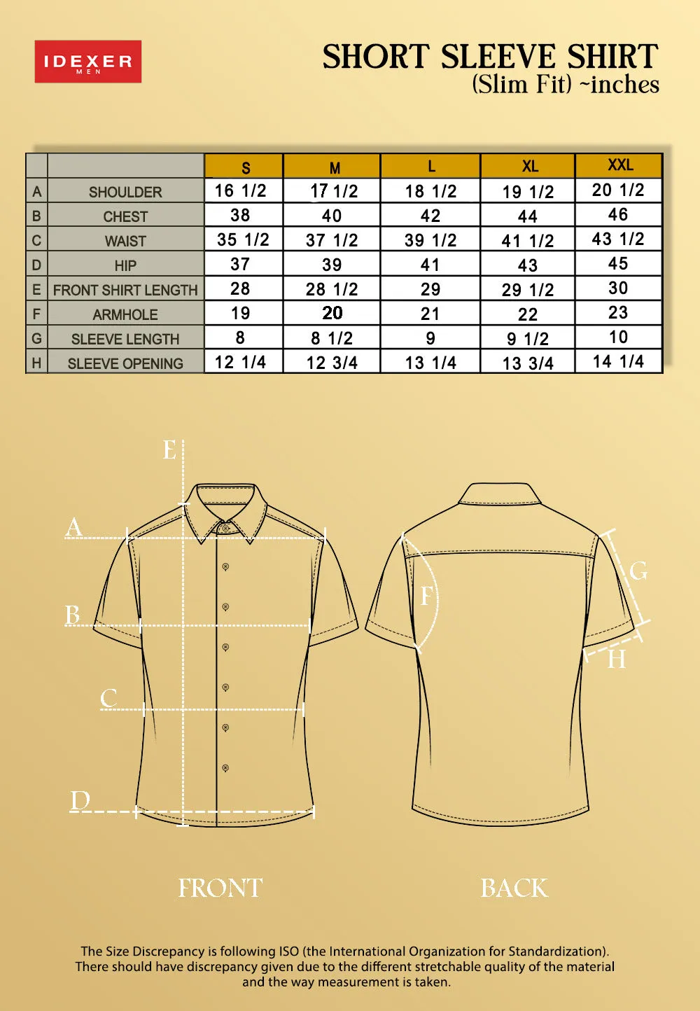 IDEXER SHORT SLEEVE SHIRT [SLIM FIT] ID0253