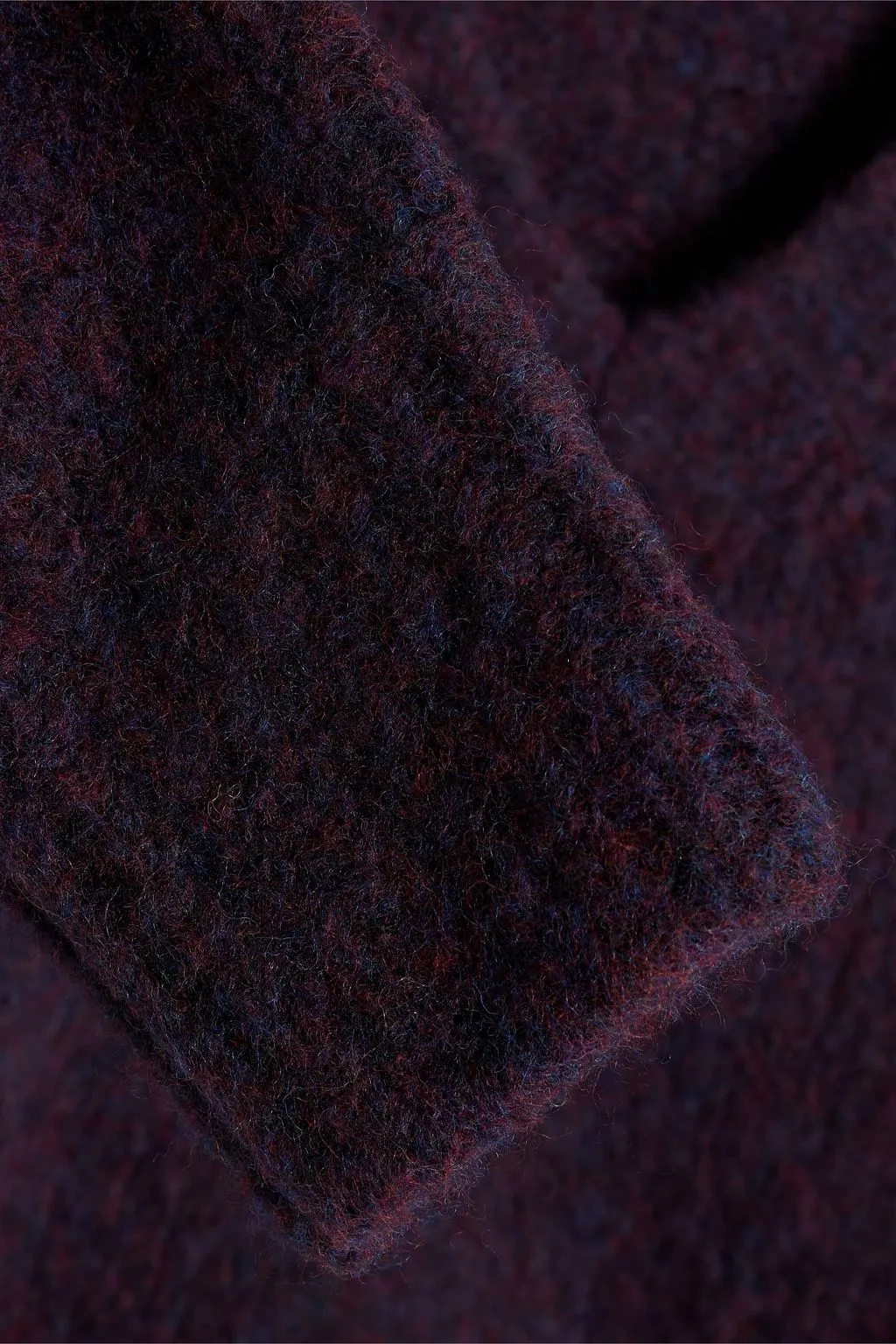 IRO brushed wool blend sweater, grape