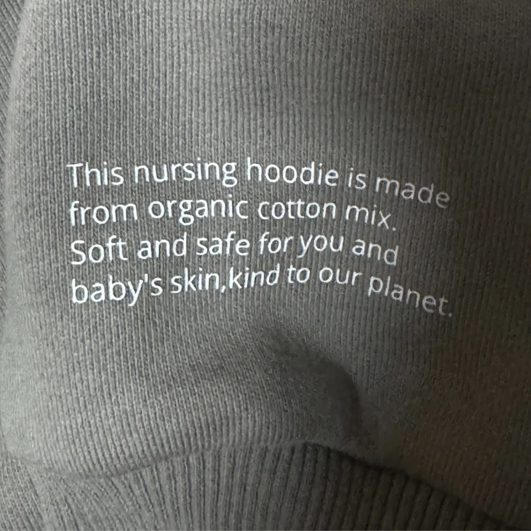 Isabella The Organic Oversized Nursing & Pregnancy Hoodie (Wood Ash)