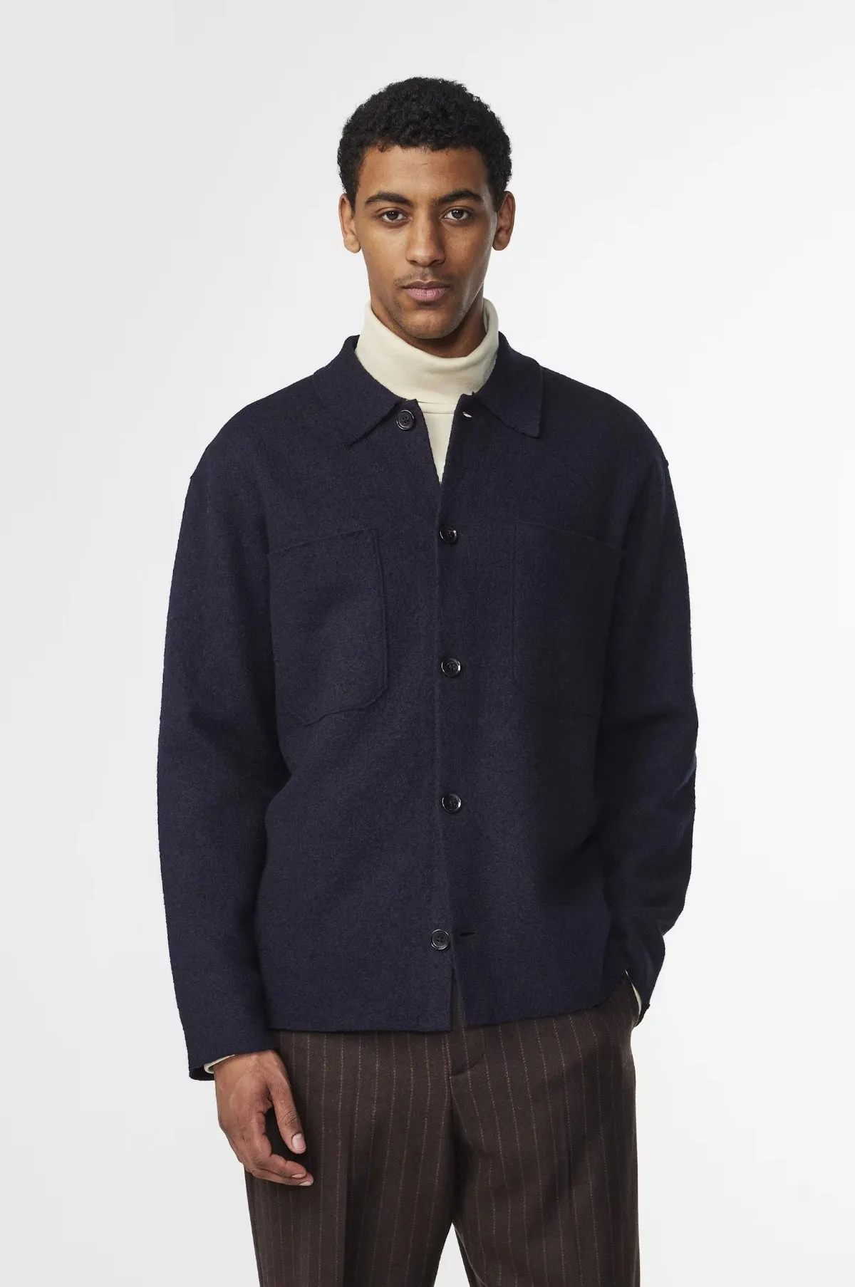 Jonas Overshirt Navy Blue