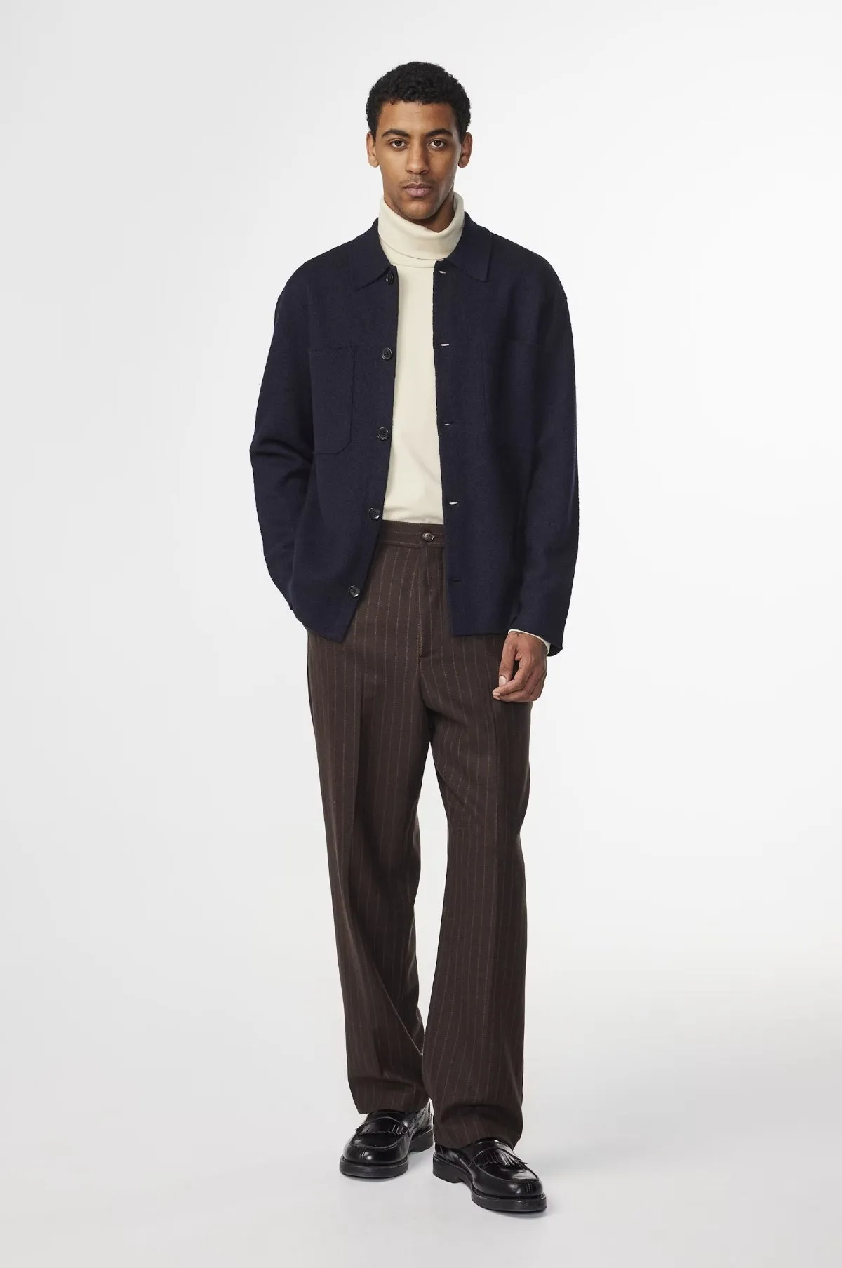 Jonas Overshirt Navy Blue